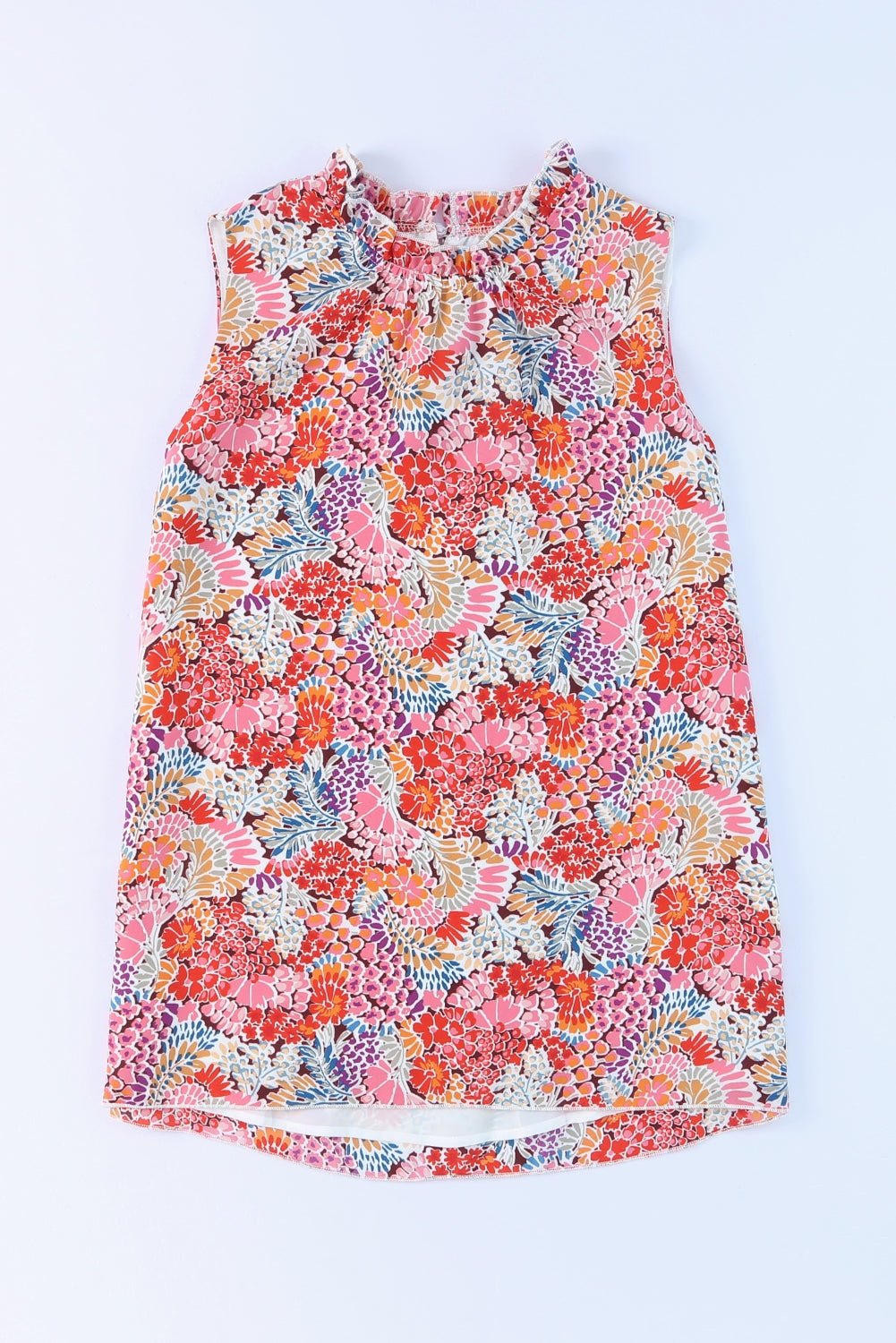 Floral Mock Neck Tank Top - Mervyns