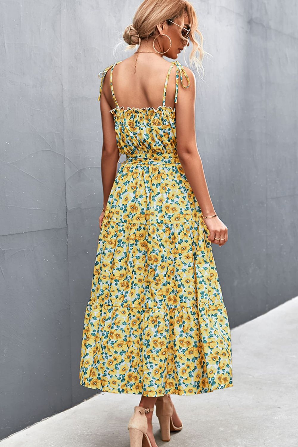 Floral Tie - Shoulder Belted Dress - Mervyns