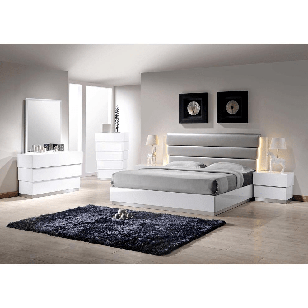 Florence 3 - Drawer Modern White Dresser - Mervyns