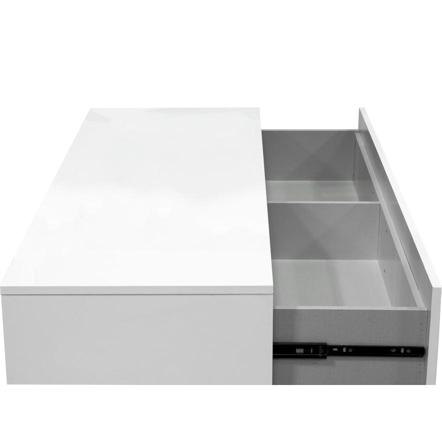 Florence 3 - Drawer Modern White Dresser - Mervyns