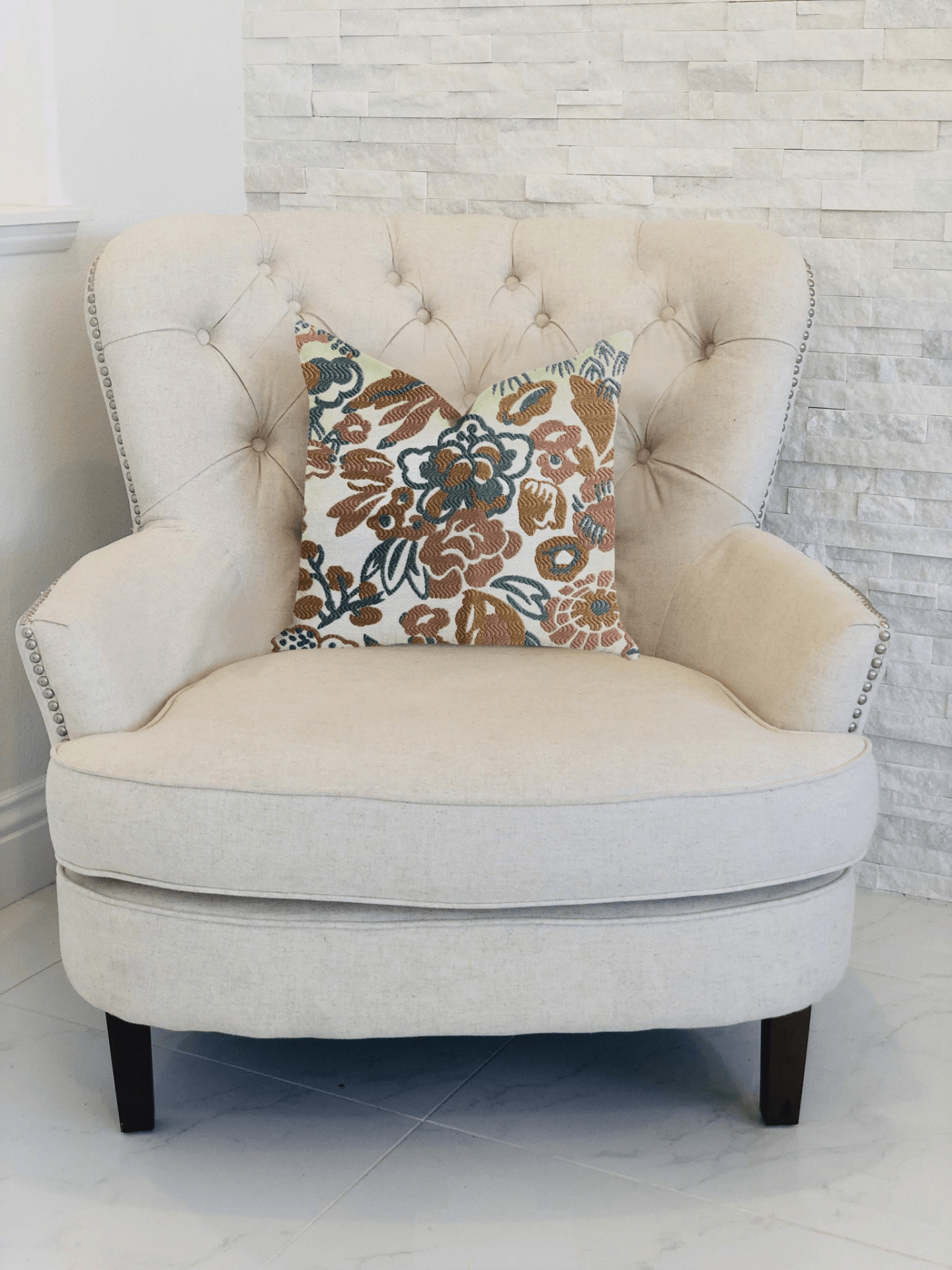 Floweret Luxury Throw Pillow - Mervyns