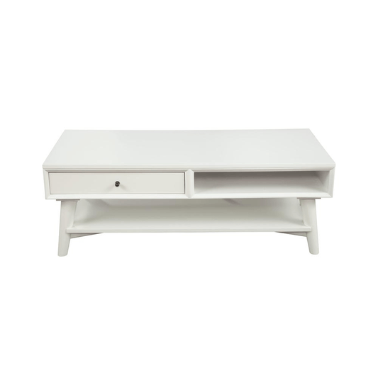 Flynn Coffee Table, White - Mervyns