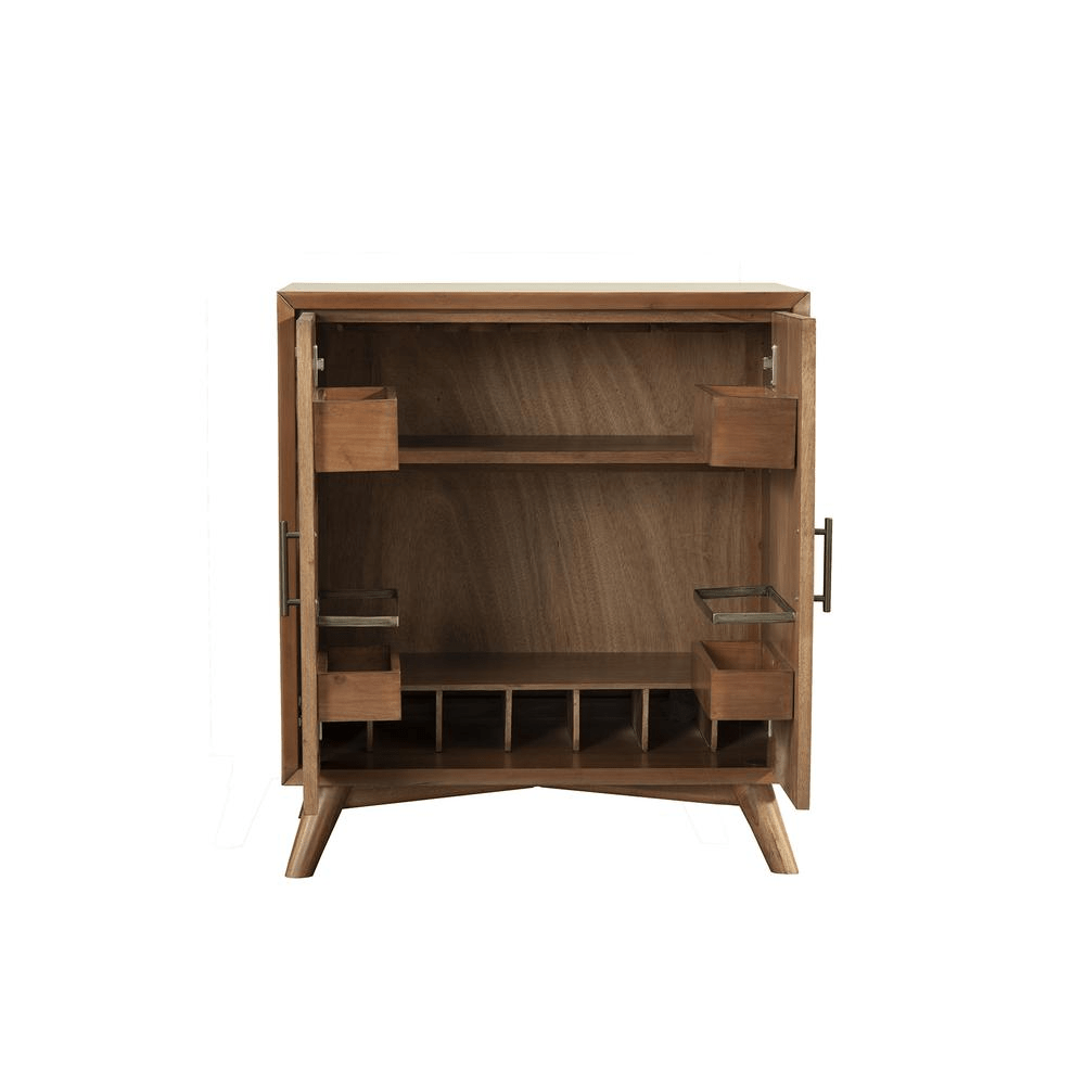 Flynn Small Bar Cabinet, Acorn - Mervyns