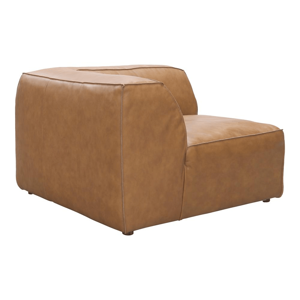 Form Corner Chair Sonoran Tan Leather - Mervyns