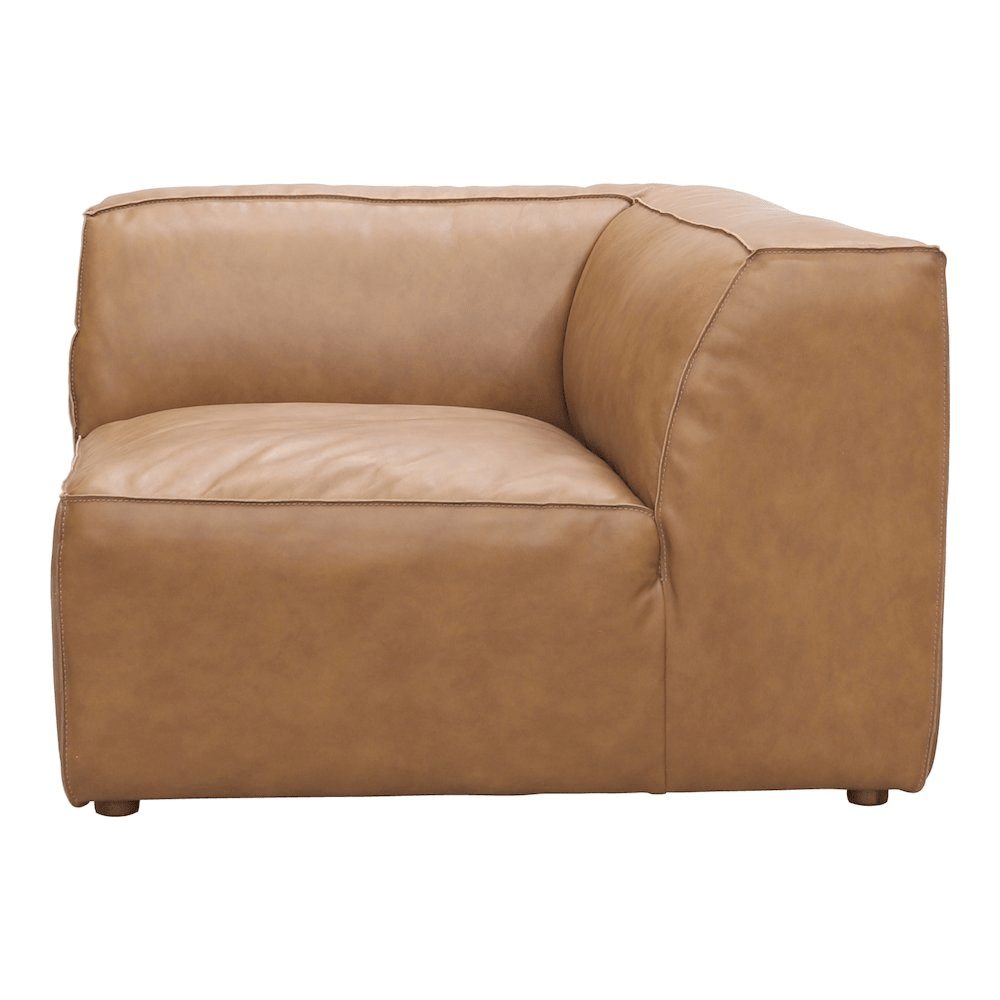 Form Corner Chair Sonoran Tan Leather - Mervyns