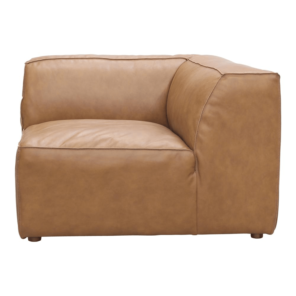 Form Corner Chair Sonoran Tan Leather - Mervyns