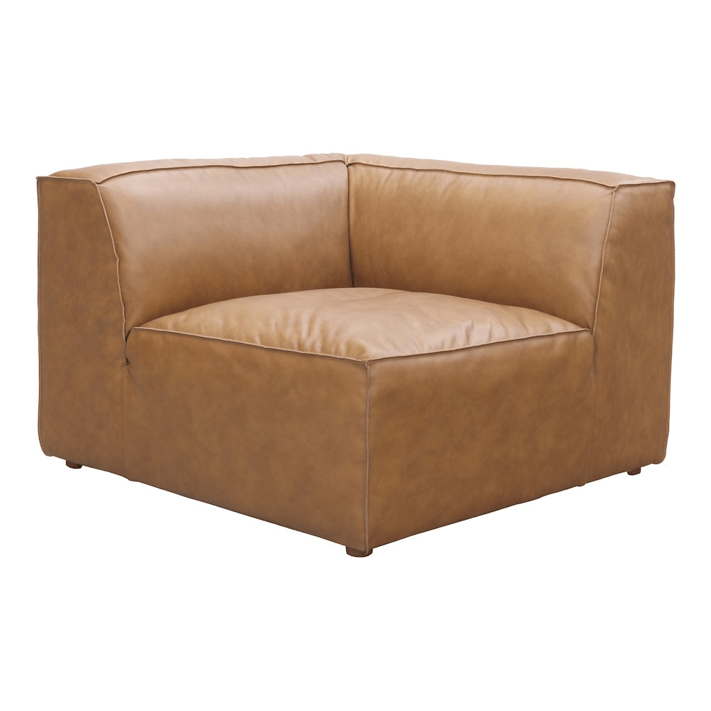Form Corner Chair Sonoran Tan Leather - Mervyns