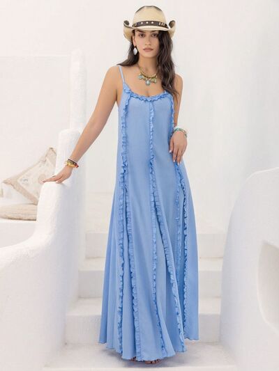 Frill Scoop Neck Maxi Cami Dress - Mervyns