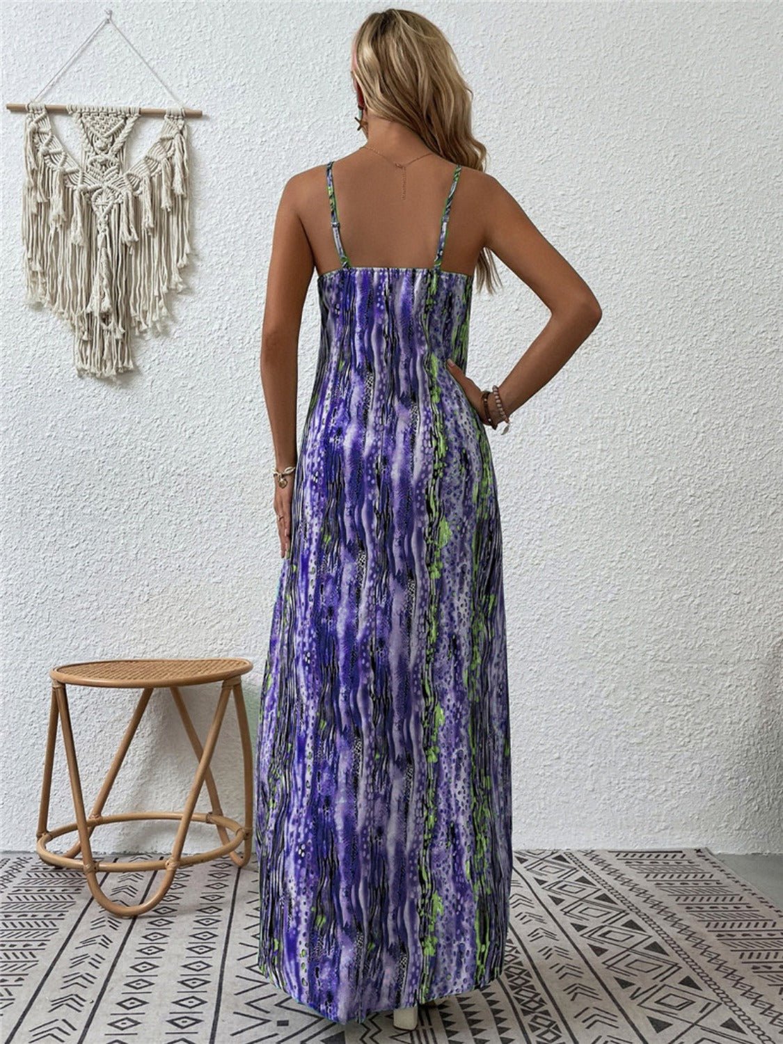 Full Size Printed Scoop Neck Maxi Cami Dress - Mervyns