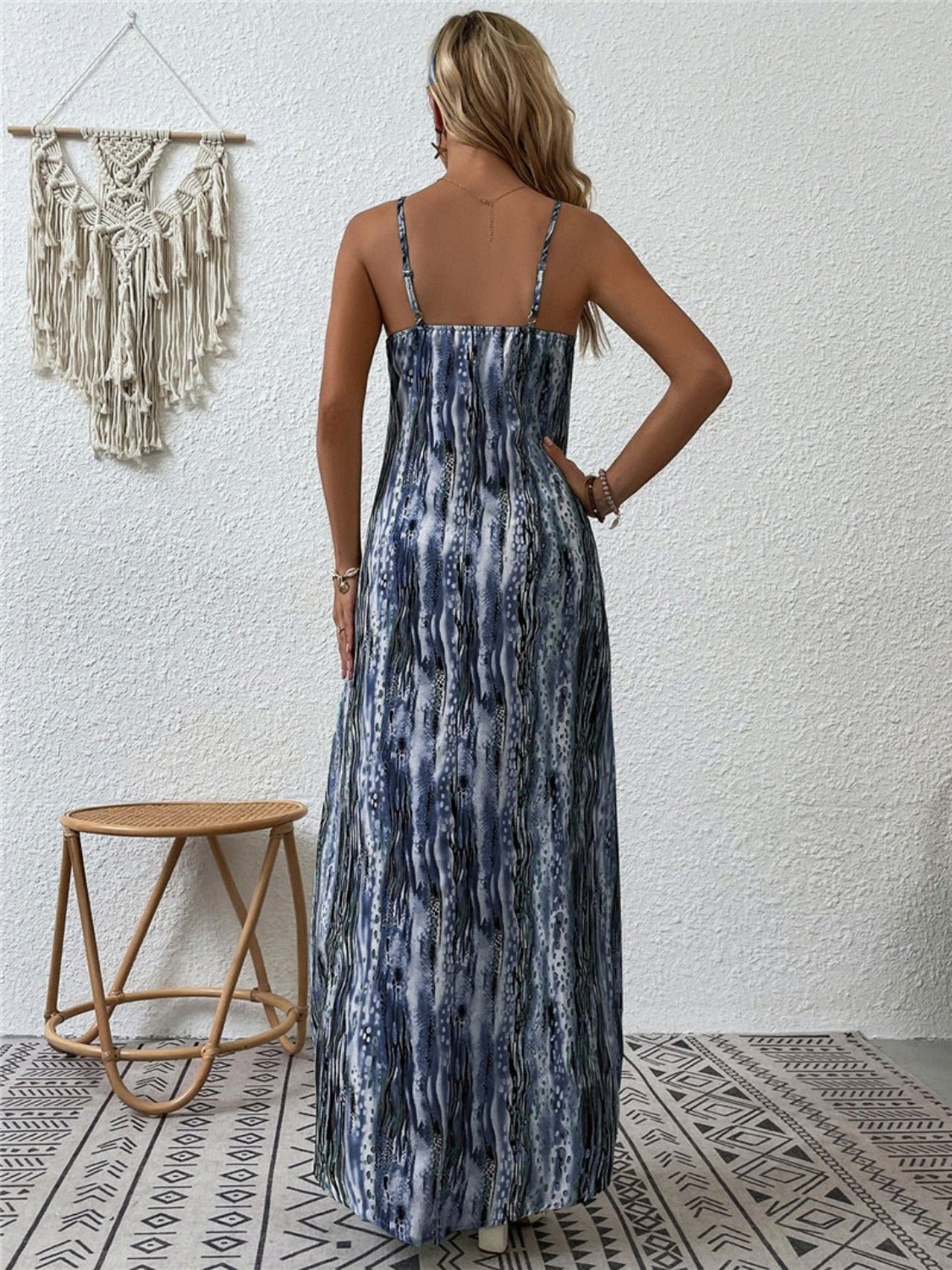 Full Size Printed Scoop Neck Maxi Cami Dress - Mervyns