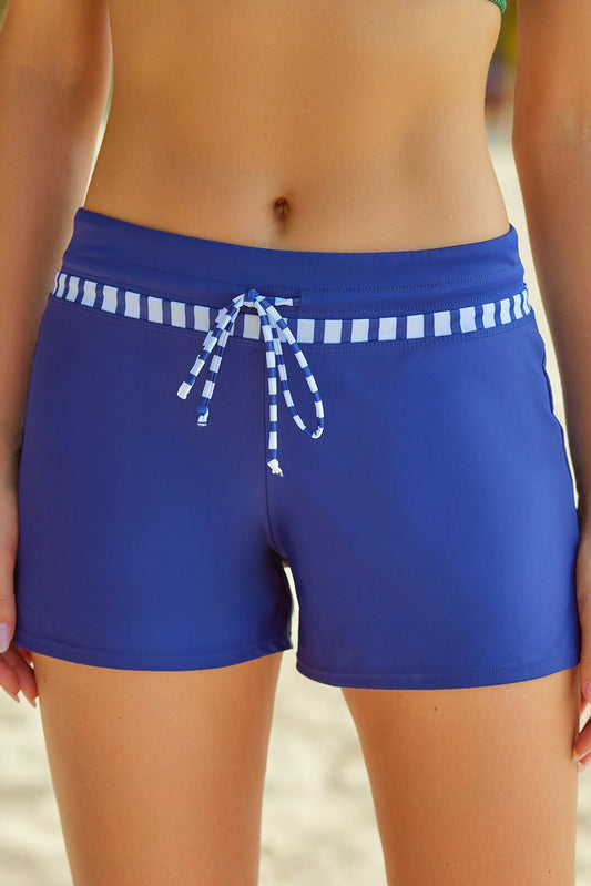 Full Size Run Contrast Drawstring Swim Bottoms - Mervyns