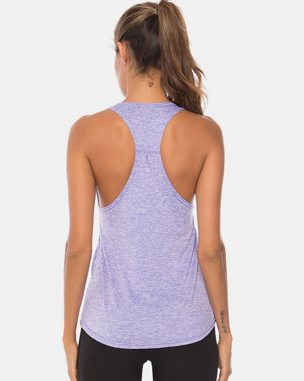 Full Size Scoop Neck Wide Strap Active Tank - Mervyns