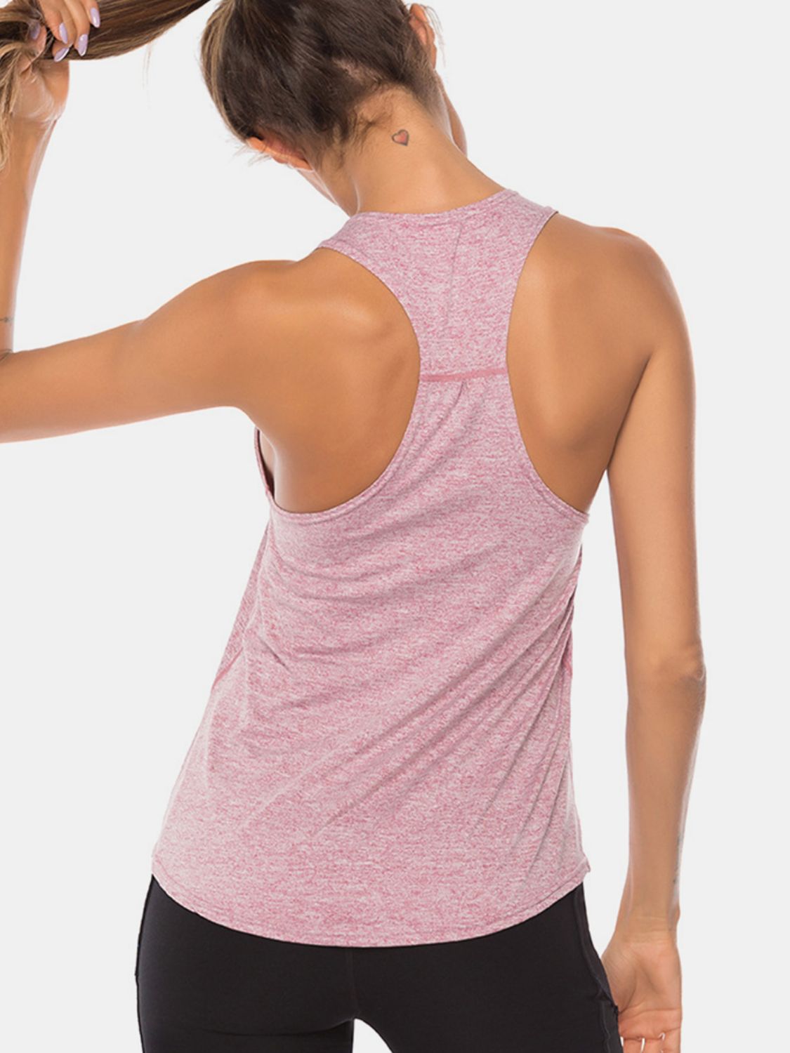 Full Size Scoop Neck Wide Strap Active Tank - Mervyns