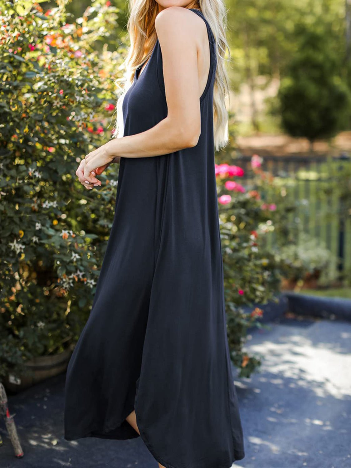 Full Size V - Neck Midi Tank Dress - Mervyns