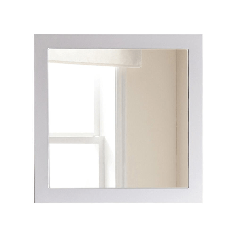 Fully Framed 30" White Mirror - Mervyns