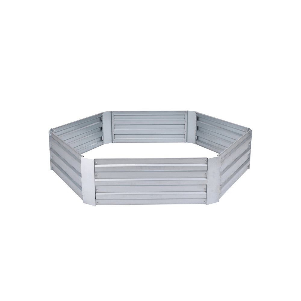 Galvanized Steel Hexagon Raised Garden Bed Planter - Mervyns