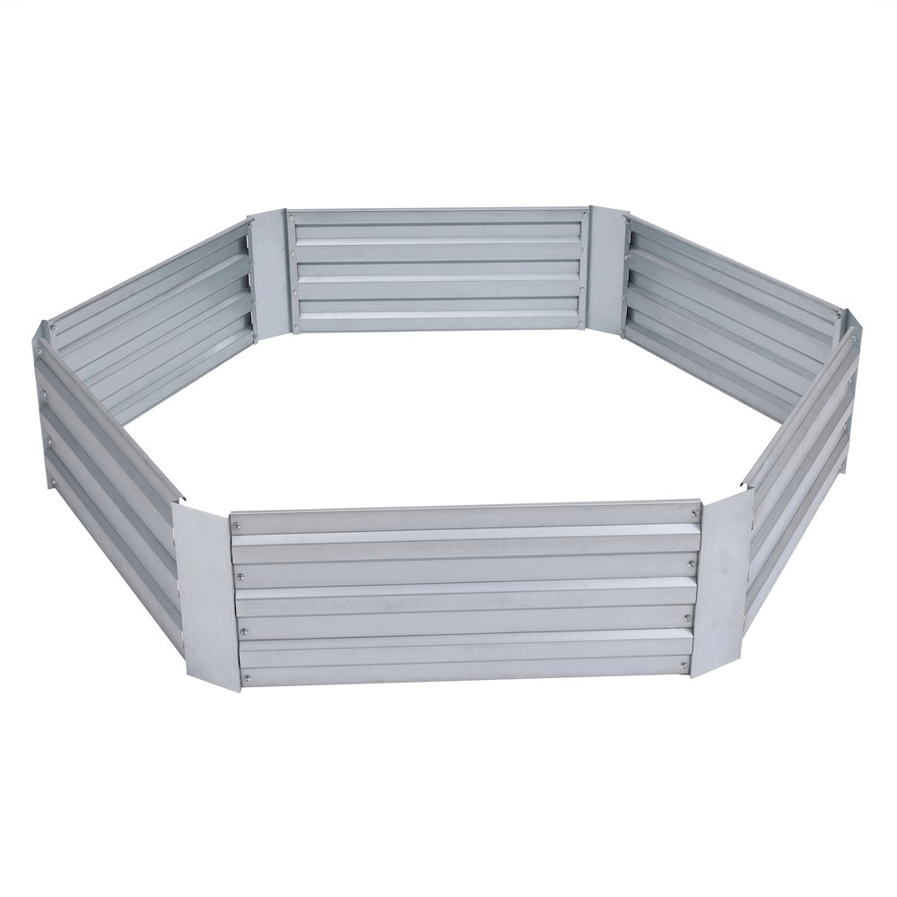 Galvanized Steel Hexagon Raised Garden Bed Planter - Mervyns