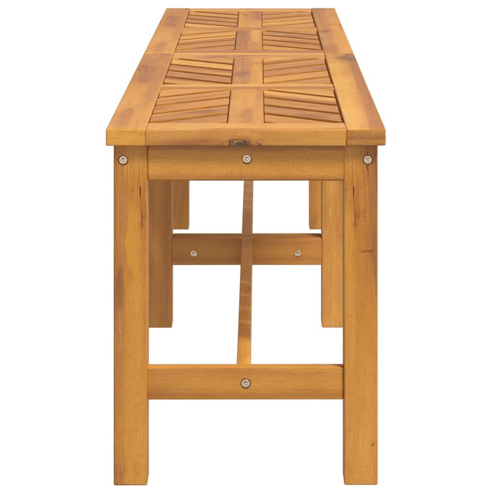 Garden Bench Brown Solid Acacia wood Large Tough Garden Bench - Mervyns