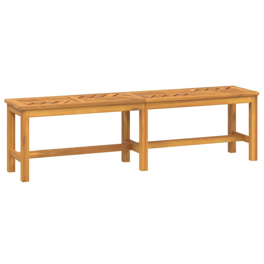 Garden Bench Brown Solid Acacia wood Large Tough Garden Bench - Mervyns
