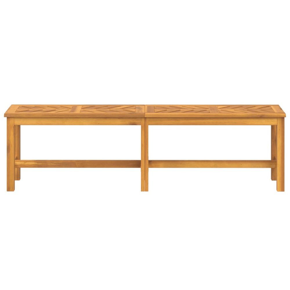 Garden Bench Brown Solid Acacia wood Large Tough Garden Bench - Mervyns