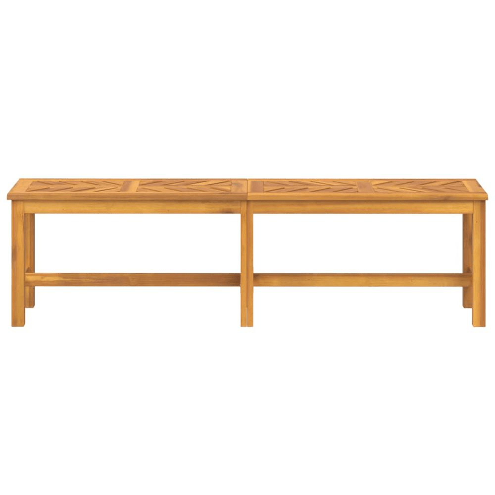 Garden Bench Brown Solid Acacia wood Large Tough Garden Bench - Mervyns