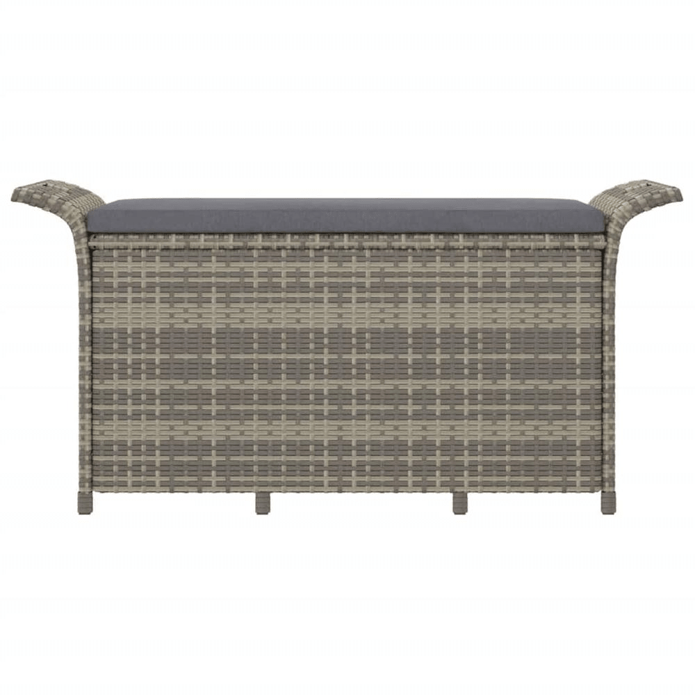 Garden Bench Grey Polyethylene Rattan Medium Garden Bench - Mervyns