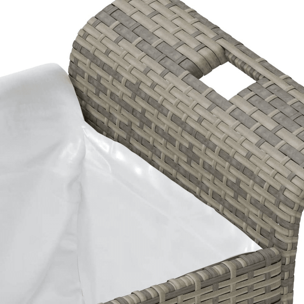 Garden Bench Grey Polyethylene Rattan Medium Garden Bench - Mervyns