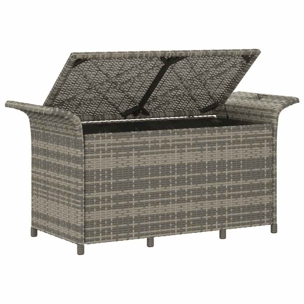 Garden Bench Grey Polyethylene Rattan Medium Garden Bench - Mervyns