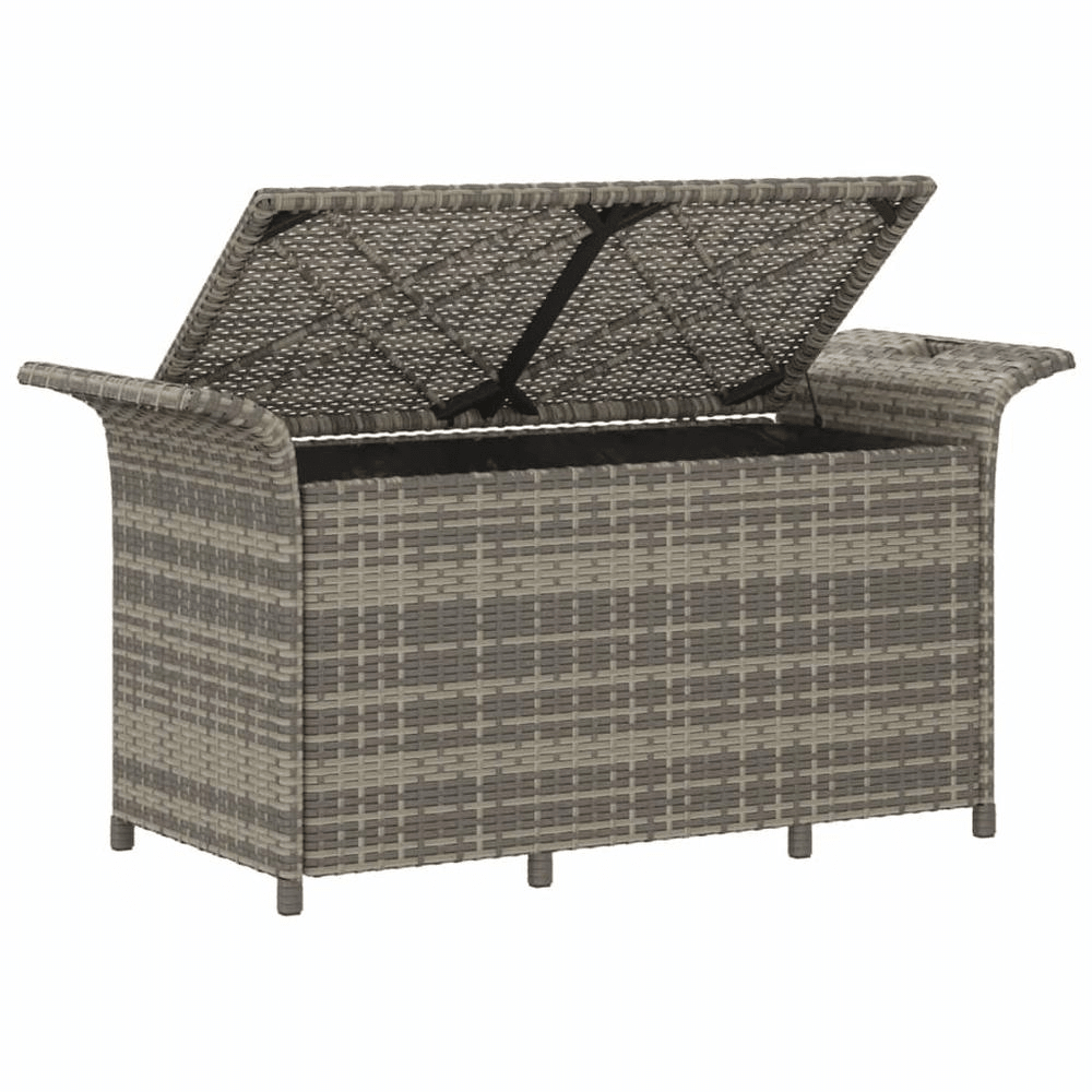Garden Bench Grey Polyethylene Rattan Medium Garden Bench - Mervyns