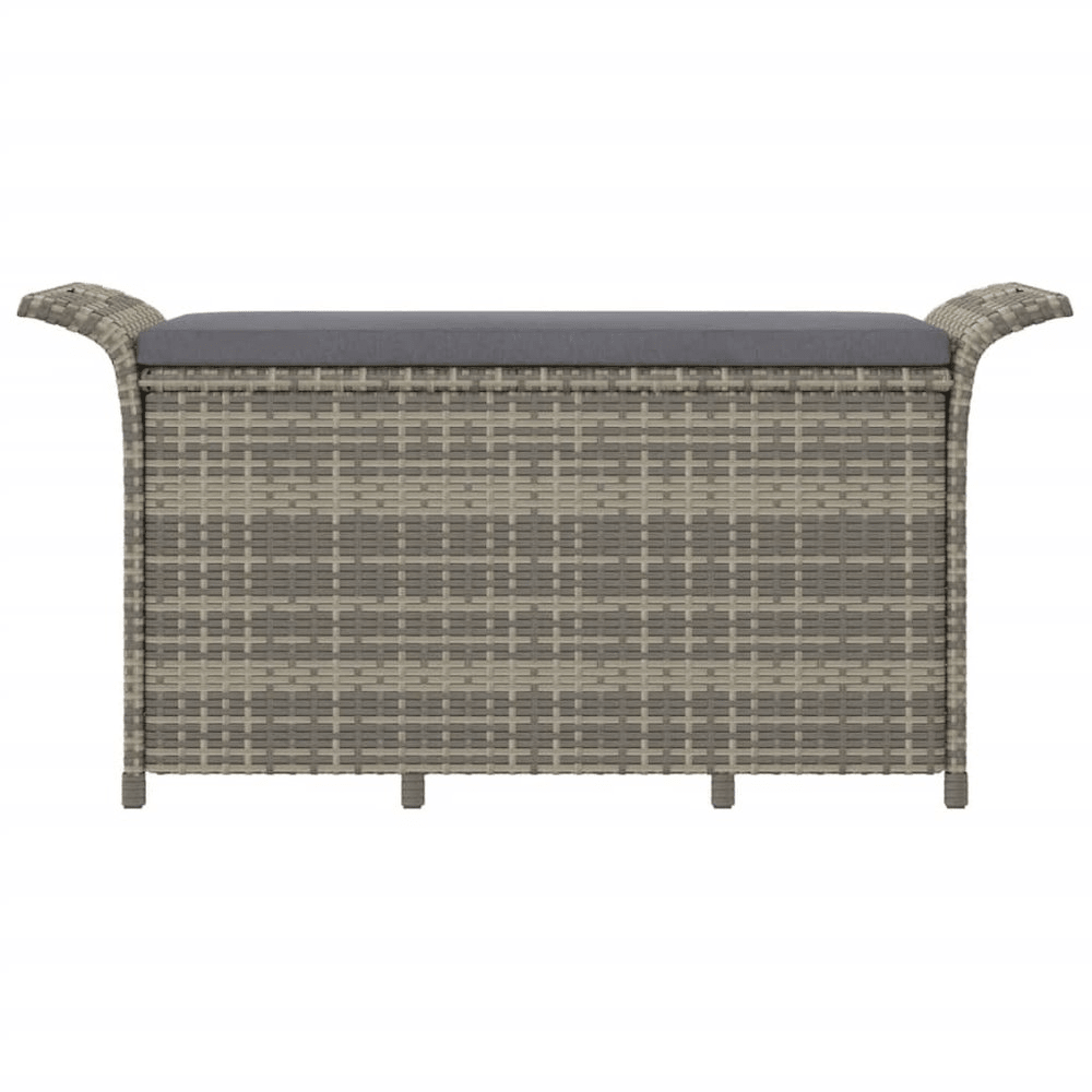Garden Bench Grey Polyethylene Rattan Medium Garden Bench - Mervyns