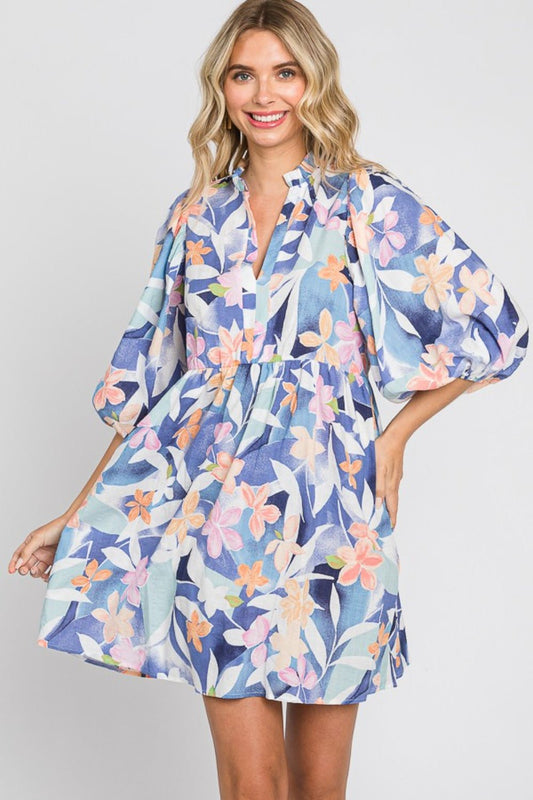 GeeGee Floral Print Mini Dress - Mervyns