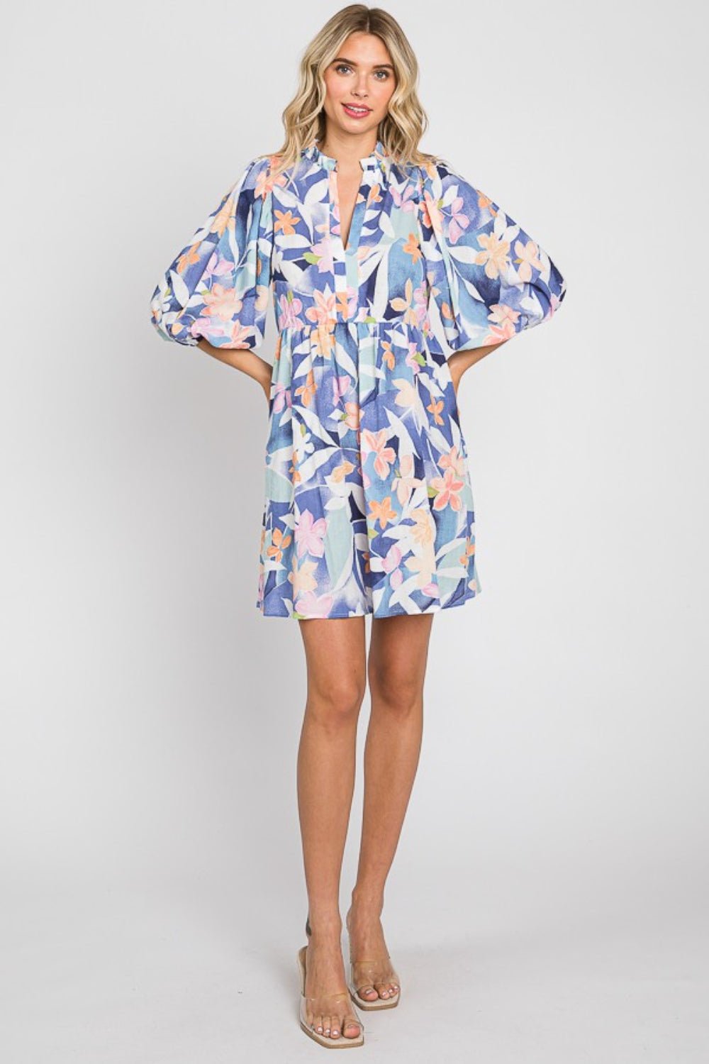 GeeGee Floral Print Mini Dress - Mervyns