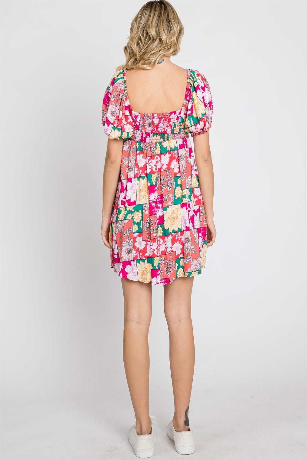 GeeGee Floral Ruff Sleeve Mini Dress - Mervyns