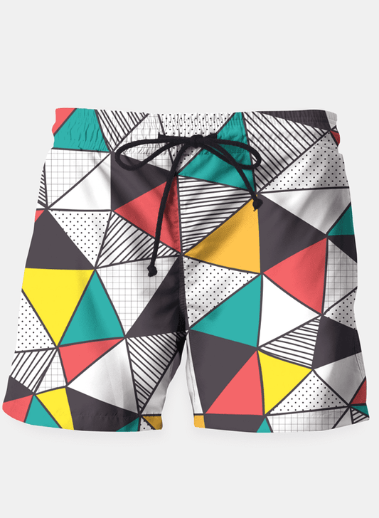 Geometric And Colorful Pattern Shorts - Mervyns