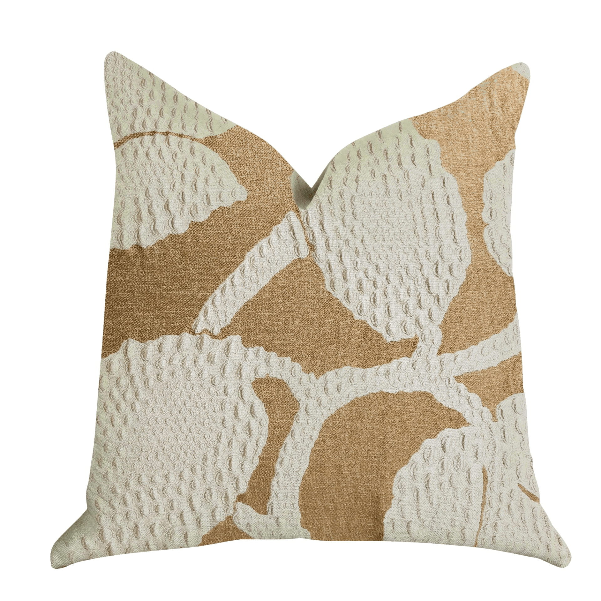 Golden Arabella Vine in Bronze Tones Luxury Throw Pillow - Mervyns