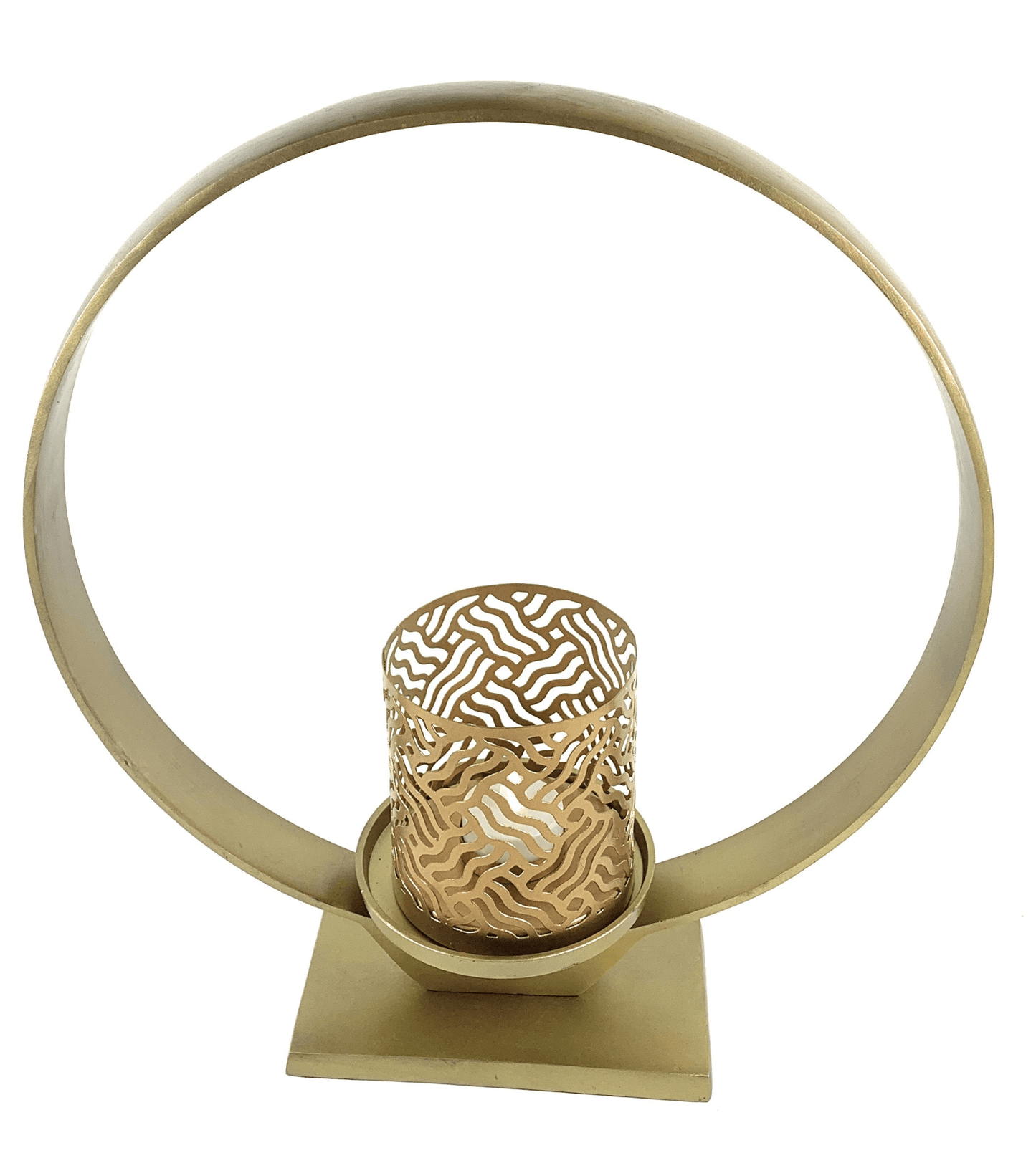 Golden Candle Holder (15"H) - Mervyns