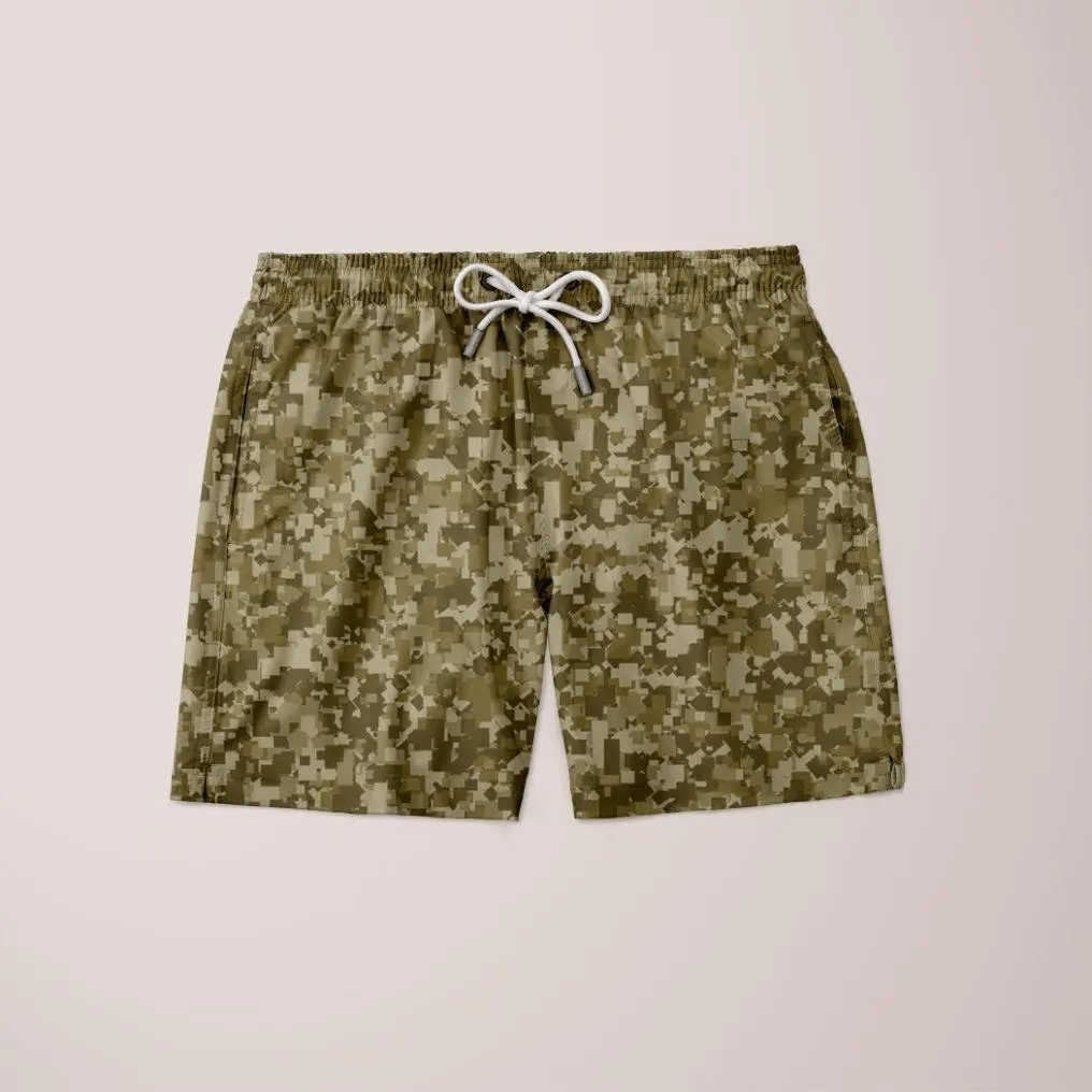 Green Camofludge Shorts - Mervyns