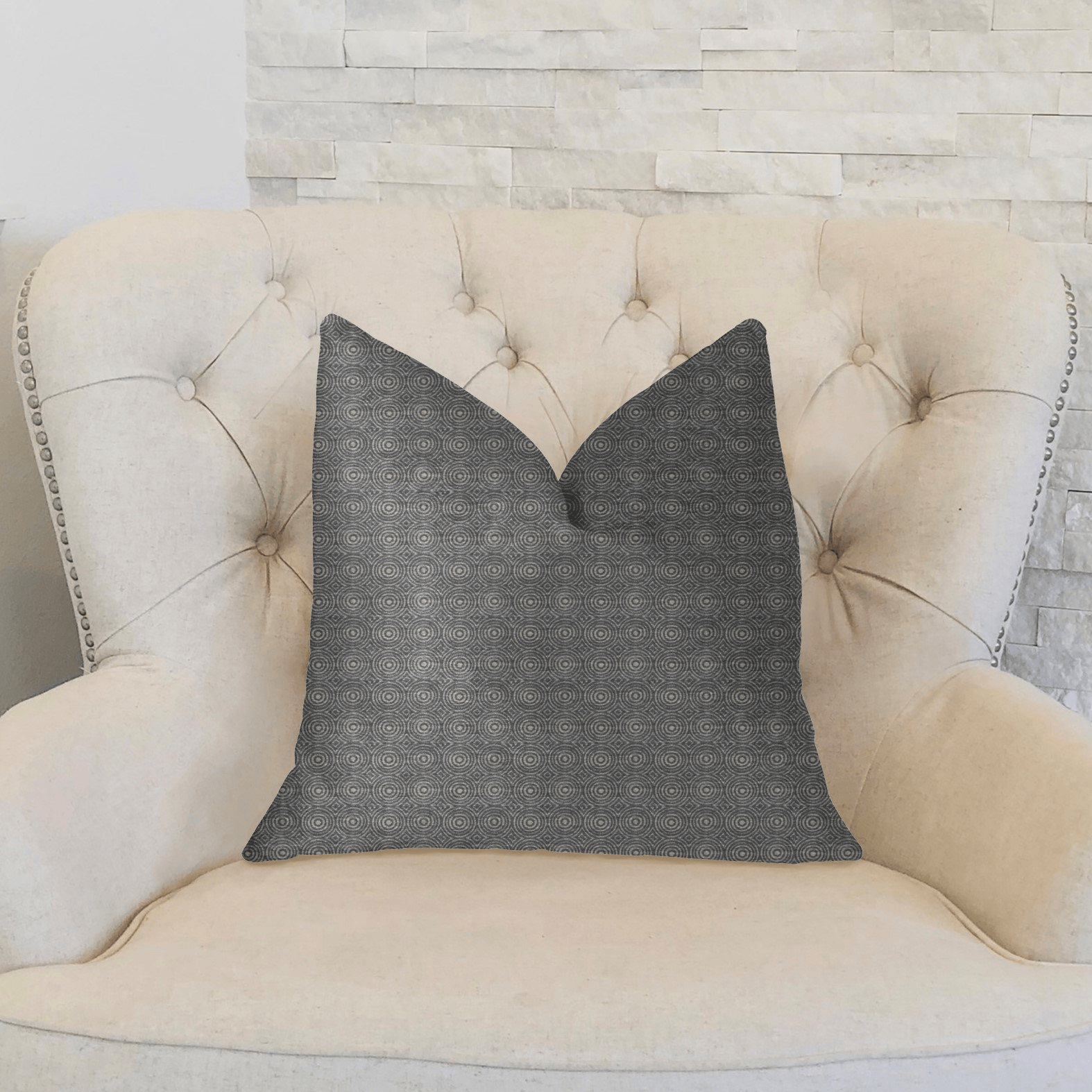 Halo Knights Blue and Gray Luxury Throw Pillow - Mervyns