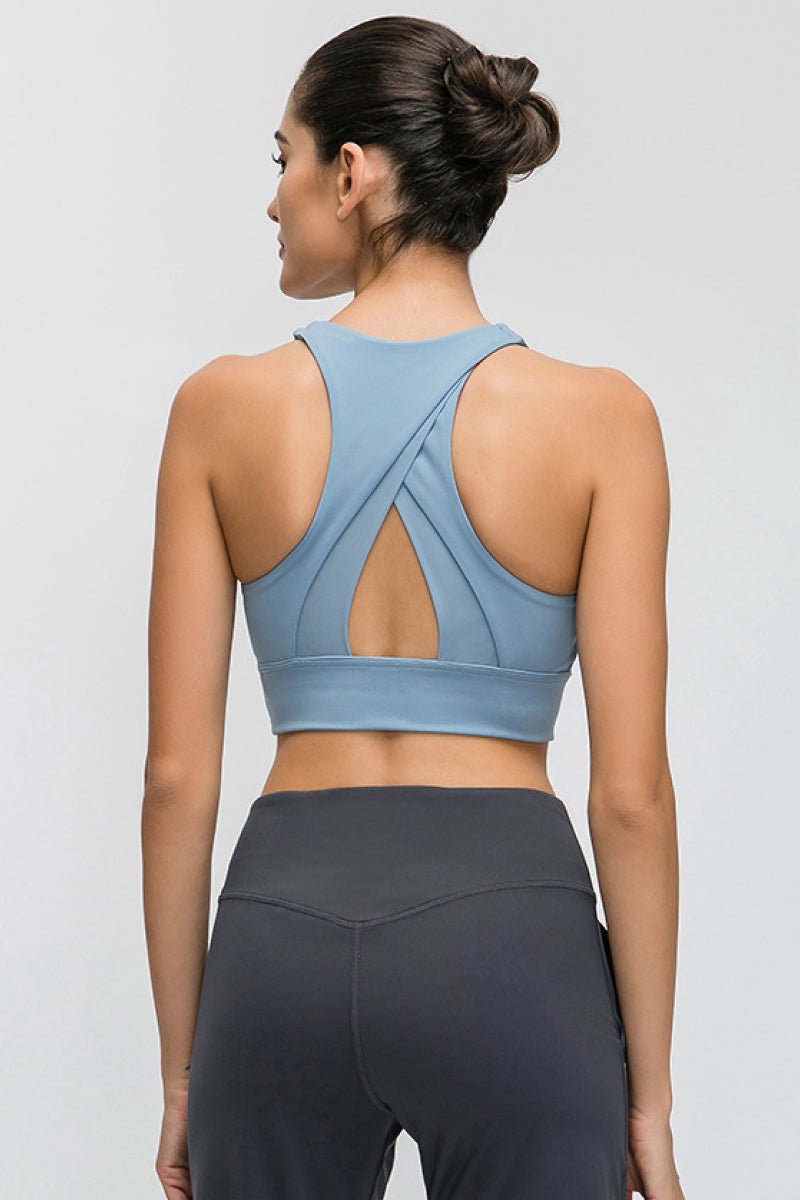 Halter Keyhole Sports Bra - Mervyns