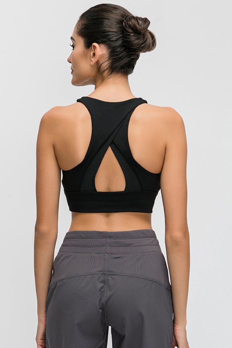 Halter Keyhole Sports Bra - Mervyns