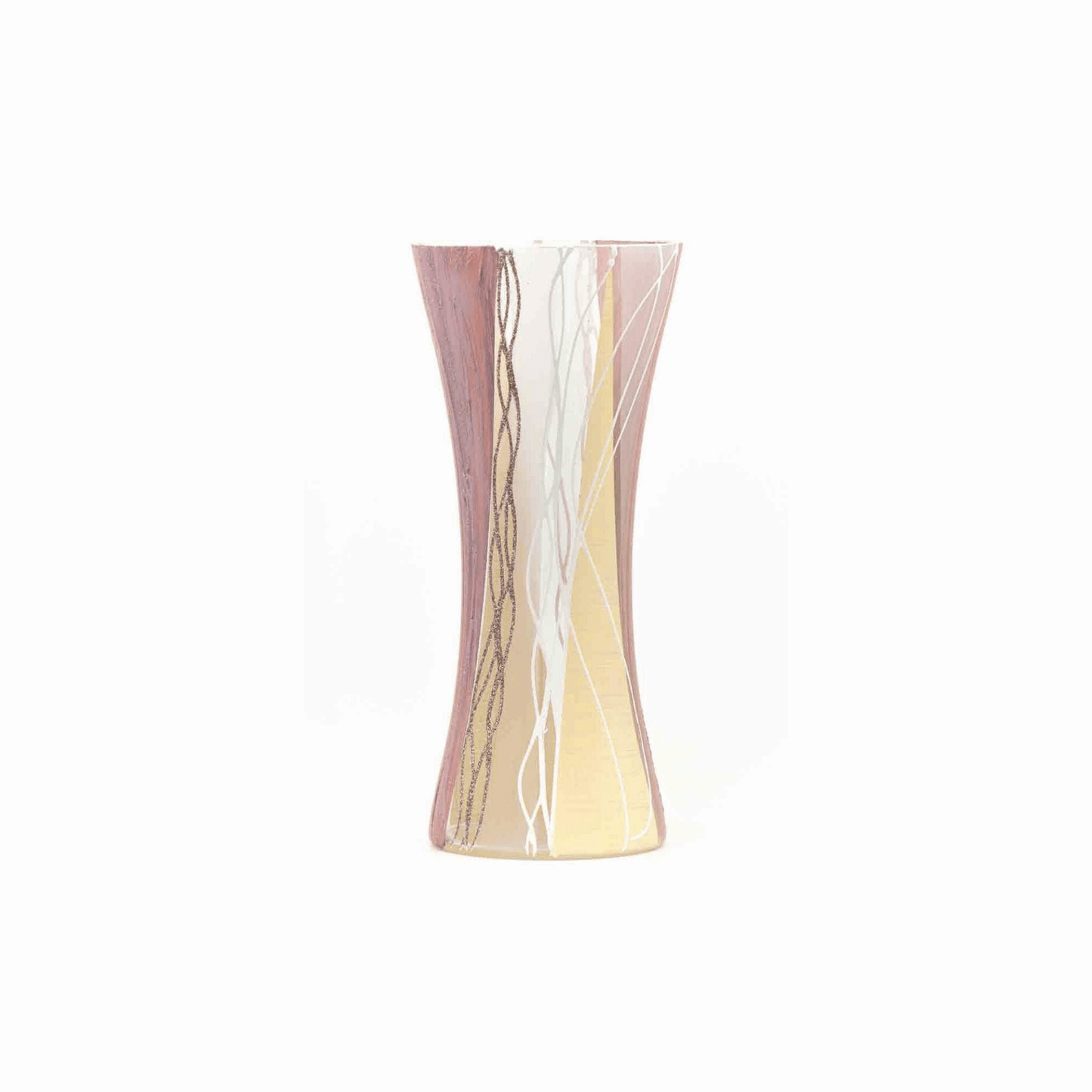 Handpainted Art Glass Vase | Interior Design Home Room Decor | Table vase 12 inch - Mervyns