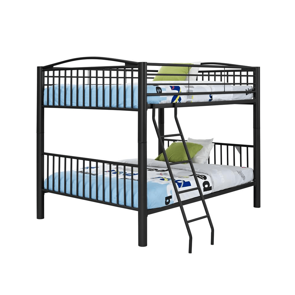 Heavy Metal Black Full Over Full Bunk Bed - Mervyns