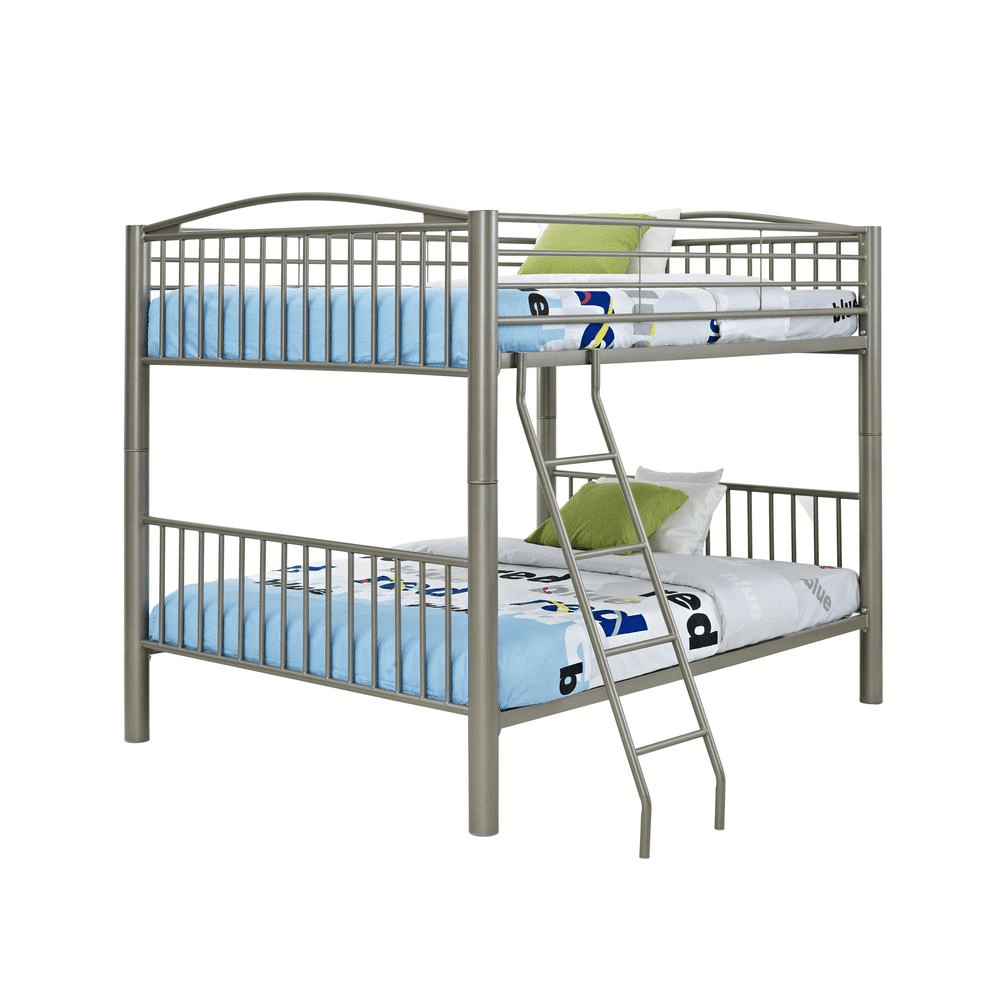 Heavy Metal Pewter Full Over Full Bunk Bed - Mervyns