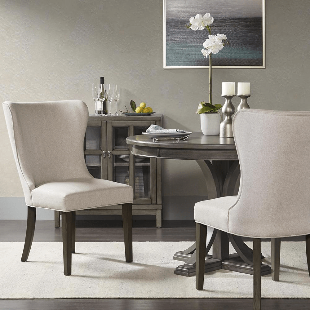 Helena Dining Chair, Cream/Grey - Mervyns