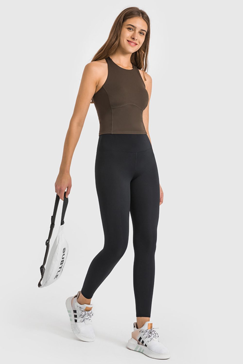 High Waist Ankle - Length Yoga Leggings - Mervyns