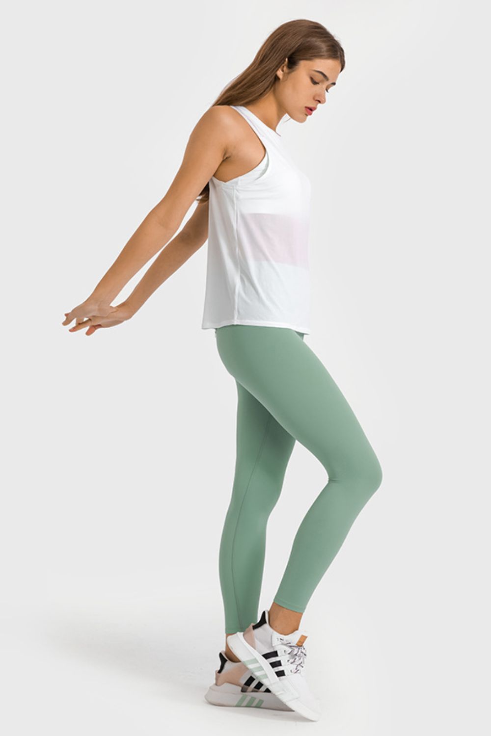 High Waist Ankle - Length Yoga Leggings - Mervyns