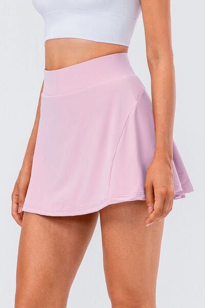 High Waist Pleated Active Skirt - Mervyns