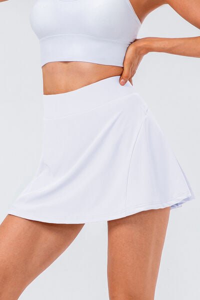 High Waist Pleated Active Skirt - Mervyns