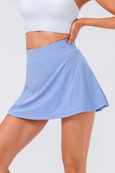 High Waist Pleated Active Skirt - Mervyns