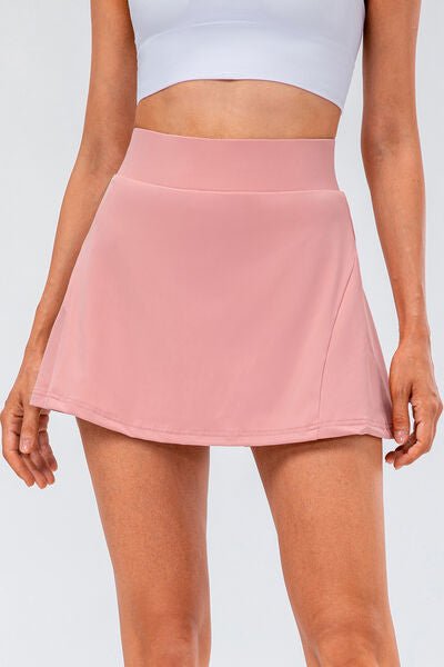 High Waist Pleated Active Skirt - Mervyns